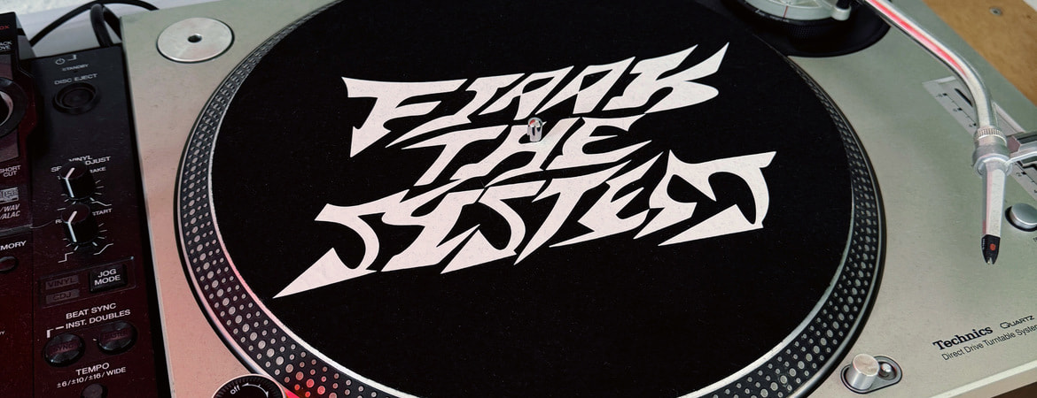  FJAAK THE SYSTEM - Slipmat (black),  limited to 100 pieces 