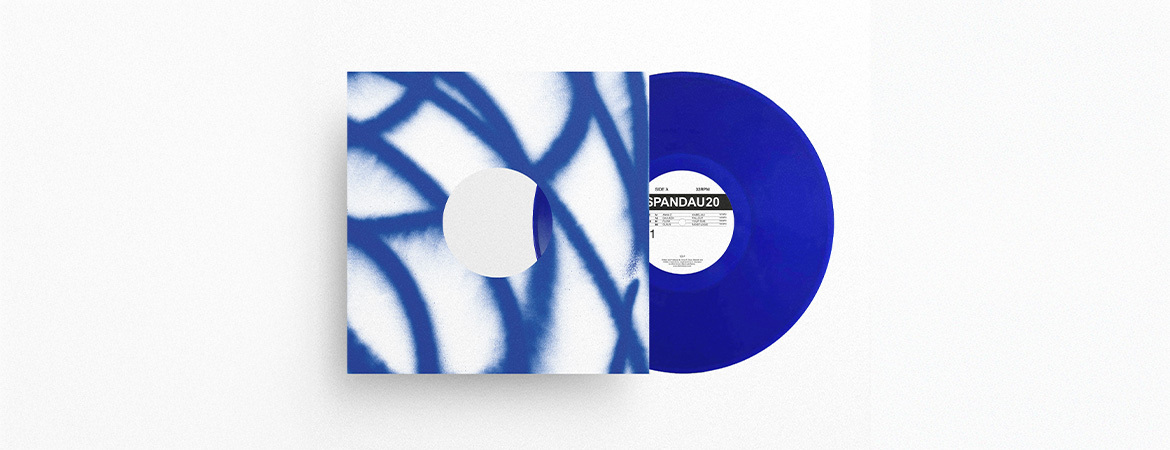  SPANDAU20 011 (Blue Vinyl - Limited Edition), ANNA Z, Dajusch, FJAAK, Claus // 12" Vinyl 